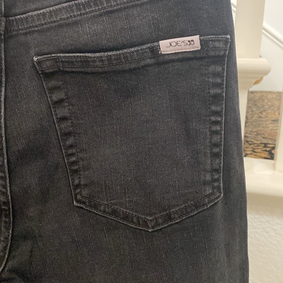 Joe’s High Rise Meira Wide Leg Ankle Black Jeans NWT Size 26 - Picture 6 of 9